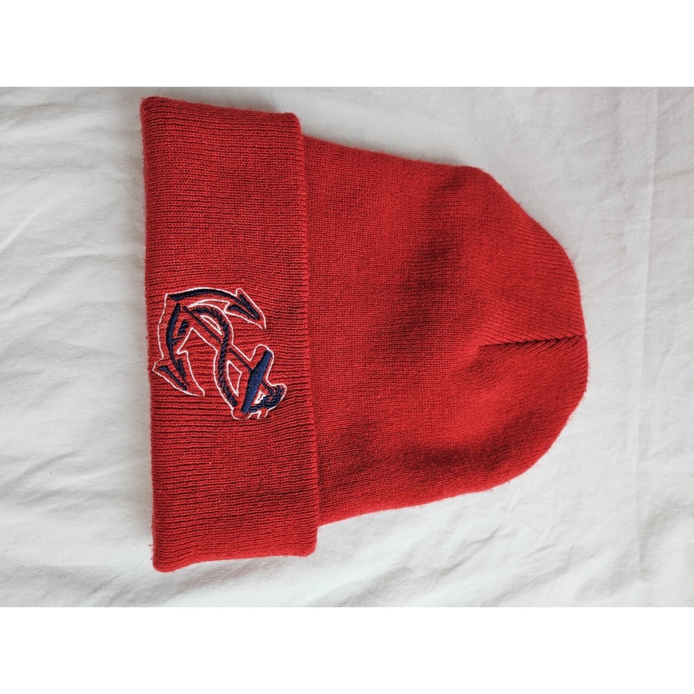 Red Anchor Mens Beanie